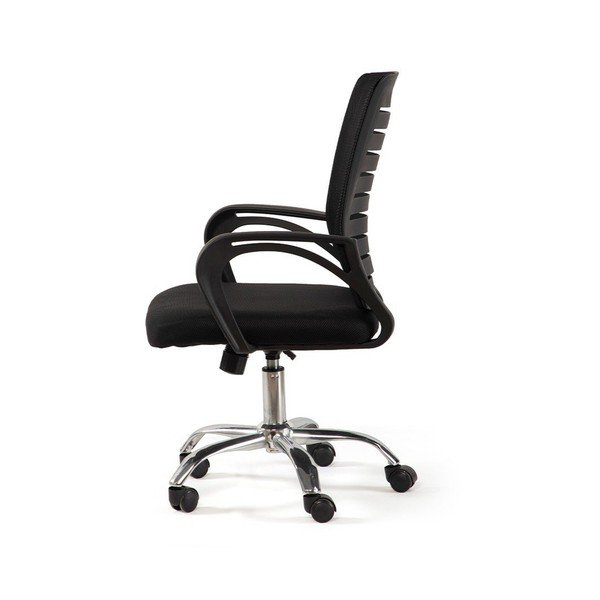 Černá čalouněná kancelářská židle Evon – Bonami Essentials-image-3