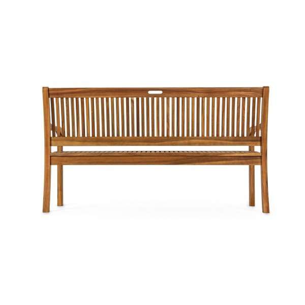 Dřevěná zahradní lavice v přírodní barvě Noemi – Bizzotto-image-4