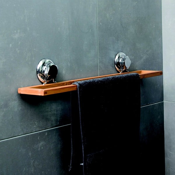 Bambusový nástěnný držák na ručníky Compactor Spa-image-1