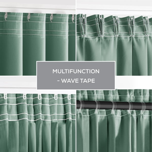 Světle zelený dimout závěs 140x270 cm Kierra – Restilo-image-2