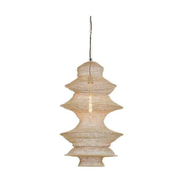 Béžové kovové závěsné svítidlo Nakisha – Light & Living-image-1