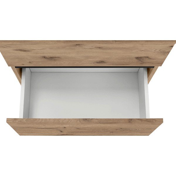 Skříňka pod umyvadlo v dekoru dubu v přírodní barvě 60x55 cm Wisla – Støraa-image-4