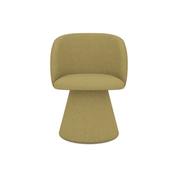 Čalouněné jídelní křeslo v hořčicové barvě Maia – Makamii-image-1