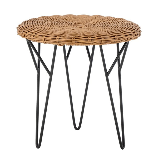 Kulatý odkládací stolek z umělého ratanu ø 46 cm Roccas – Bloomingville