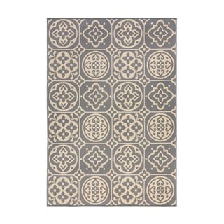 Šedý venkovní koberec Flair Rugs Tile, 120 x 170 cm