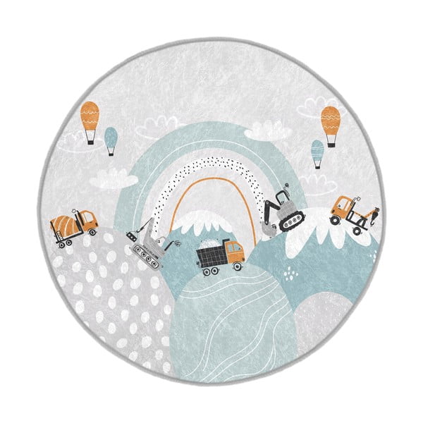 Pratelný dětský koberec ø80 cm Snowy Hills – Mila Home
