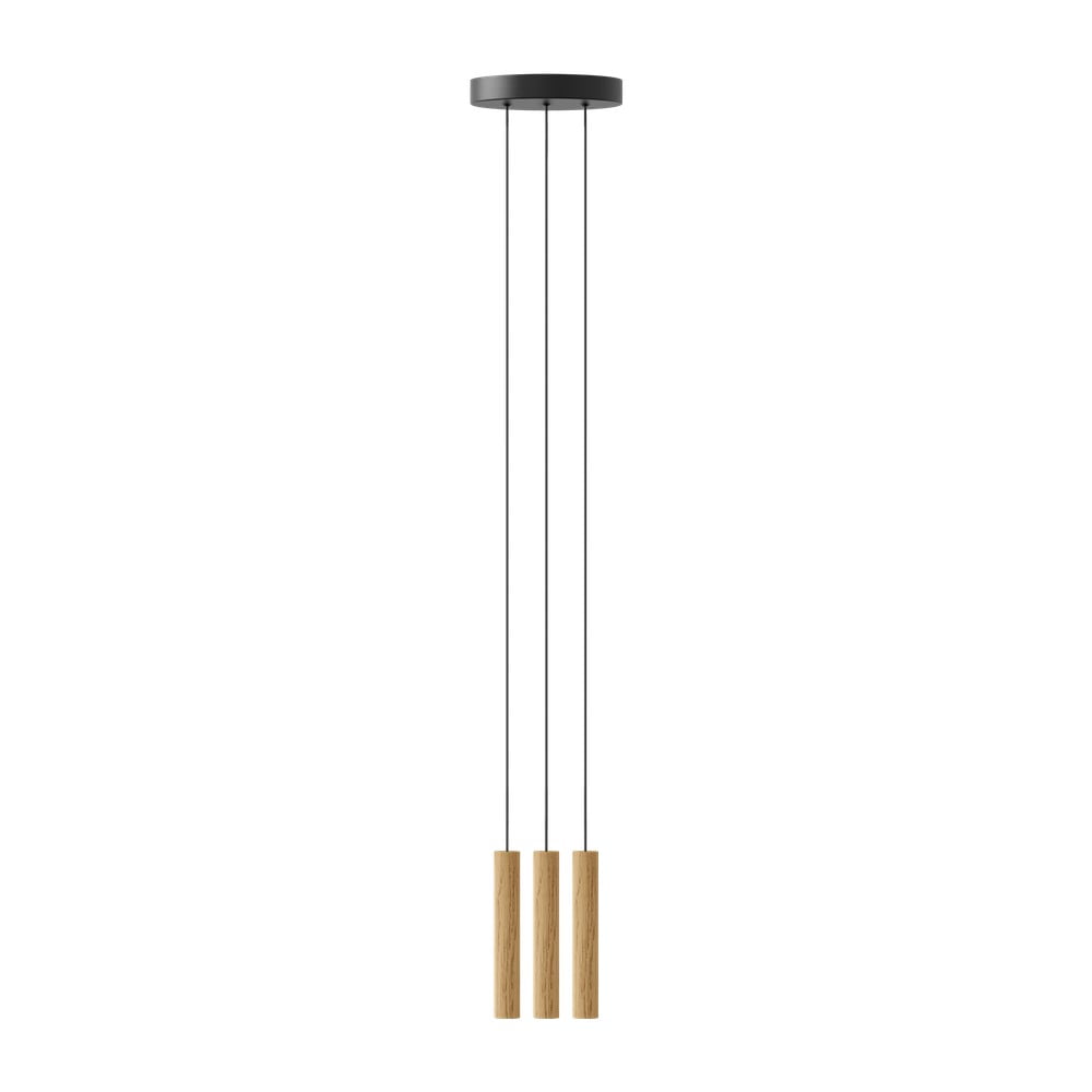 LED závěsné svítidlo s dřevěným stínidlem ø 3 cm Chimes – UMAGE