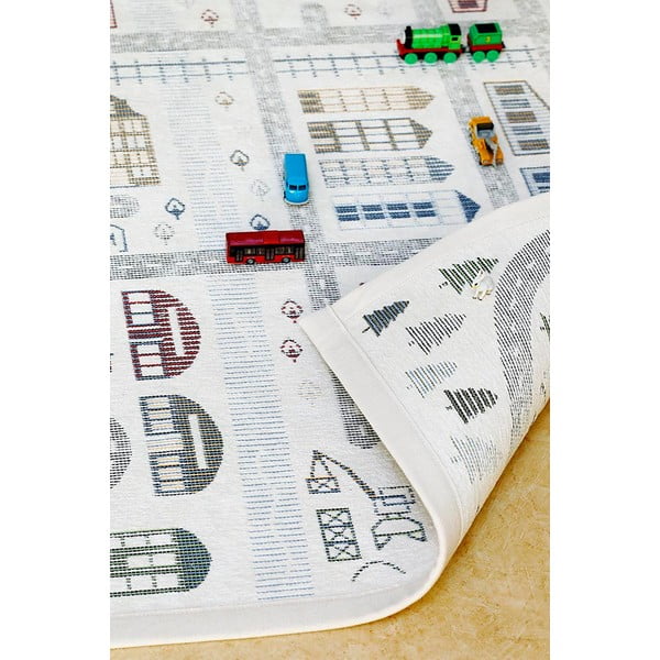 Bílý oboustranný dětský koberec Narma Ülejõe, 160 x 230 cm-image-2