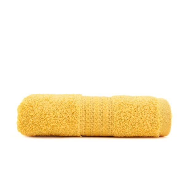 Žlutý ručník z čisté bavlny Foutastic, 70 x 140 cm