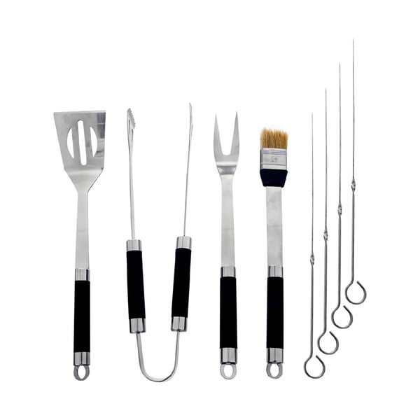 Set 8 ks nerezových pomůcek na grilování a kufříku Orion Grill-image-1
