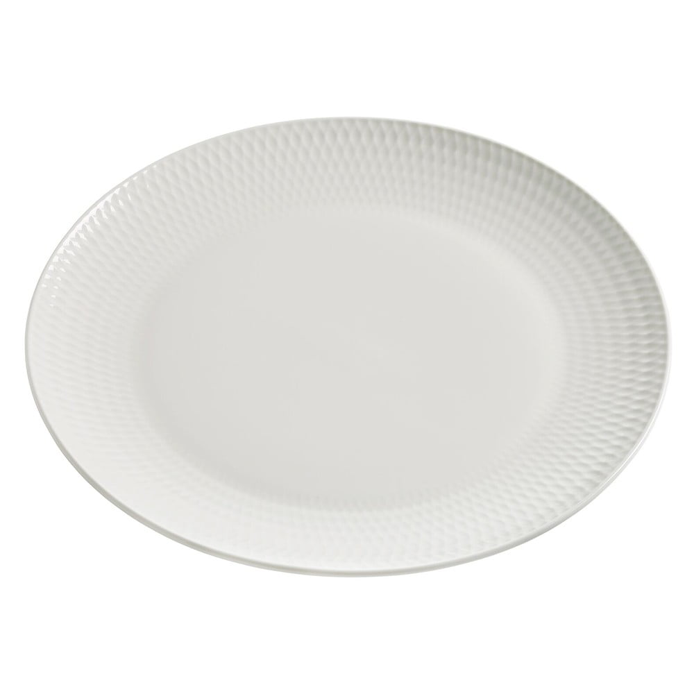 Bílý porcelánový talíř Maxwell & Williams Diamonds, ø 27 cm 