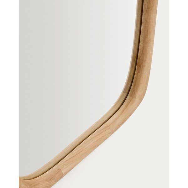 Nástěnné zrcadlo s dřevěným rámem 61x158 cm Alura – Kave Home-image-4