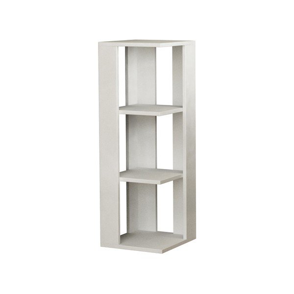 Bílá rohová knihovna Mobito Design Nati