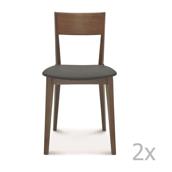 Sada 2 dřevěných židlí Fameg Dorete