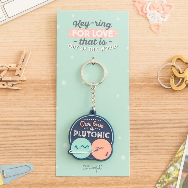 Přívěsek na klíče Mr. Wonderful Our love is Plutonic-image-1