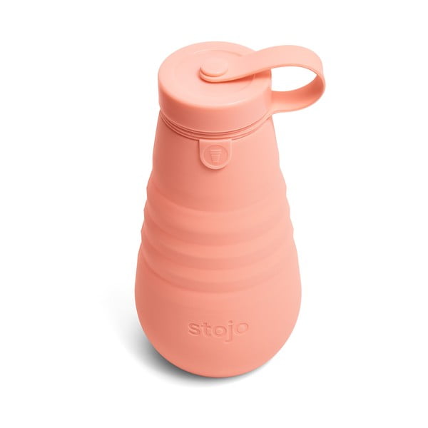 Oranžová skládací láhev Stojo Bottle Apricot, 590 ml-image-1