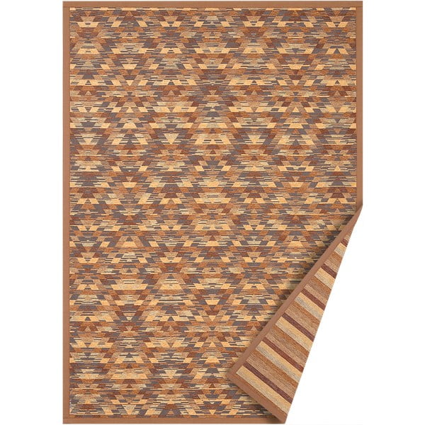 Hnědý oboustranný koberec Narma Vergi, 100 x 160 cm