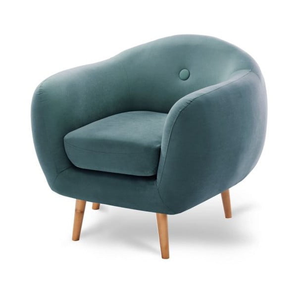 Tyrkysově modré křeslo Scandi by Stella Cadente Maison-image-2