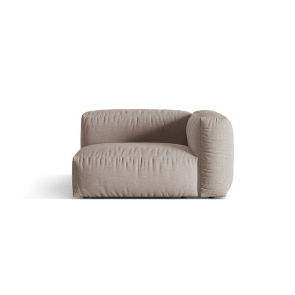 Béžový modul pohovky (pravý roh) Martina – Micadoni Home