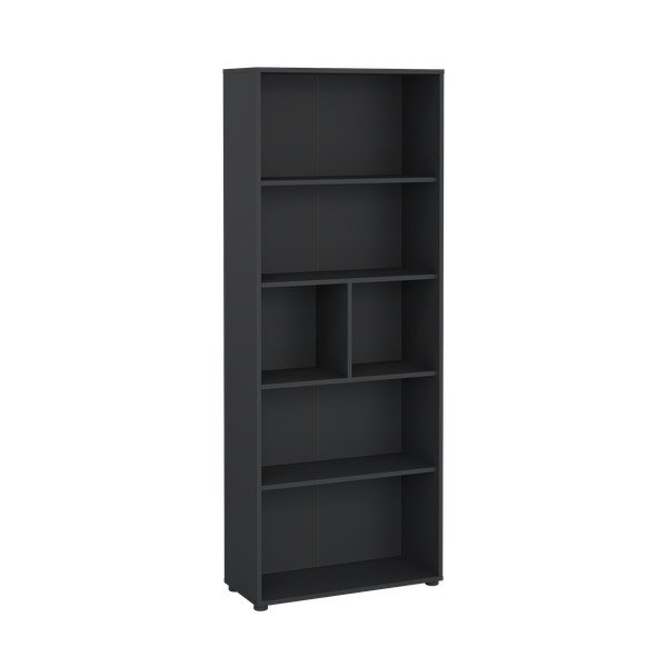 Antracitová knihovna 80x205 cm Sign – Tvilum-image-2