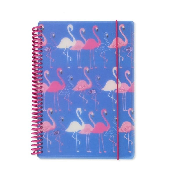 Zápisník A5 Go Stationery Flamingo Blue