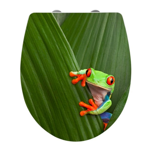 WC sedátko se snadným zavíráním Wenko Frog, 45 x 38,8 cm