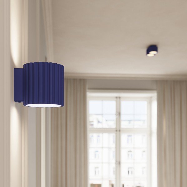 Modré kovové bodové svítidlo ø 10 cm Zora – Sollux-image-2