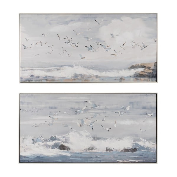 Obrazy v sadě 2 ks 120x80 cm Sea – Ixia