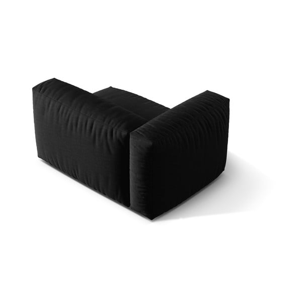 Černý modul pohovky (levý roh) Martina – Micadoni Home-image-3