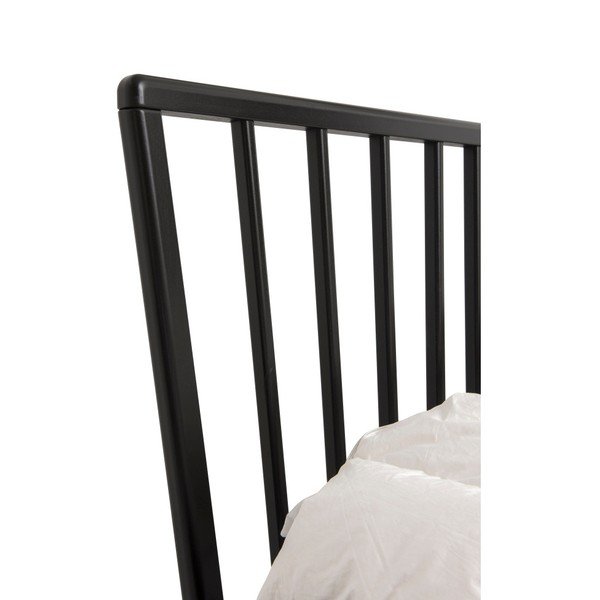 Černá ručně vyráběná postel z masivního březového dřeva Kiteen Melodia, 160 x 200 cm-image-2