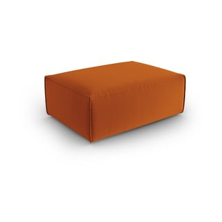 Oranžová sametová podnožka Mackay – Cosmopolitan Design