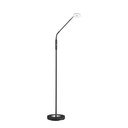 Černá LED stmívatelná stojací lampa (výška 150 cm) Dent – Fischer & Honsel