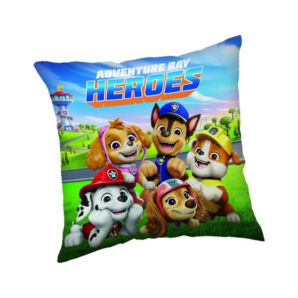Dětský polštářek z mikroplyše 40x40 cm Tlapková patrola Heroes – Jerry Fabrics