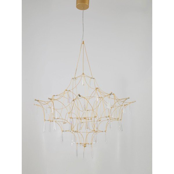 Kovové LED závěsné svítidlo ve zlaté barvě ø 80 cm Goro – Nova Luce-image-4