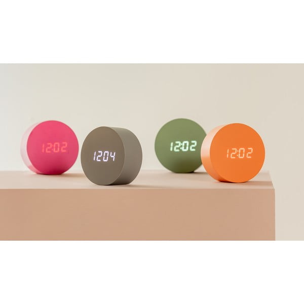 Digitální budík ø 9 cm Spry Round – Karlsson-image-1