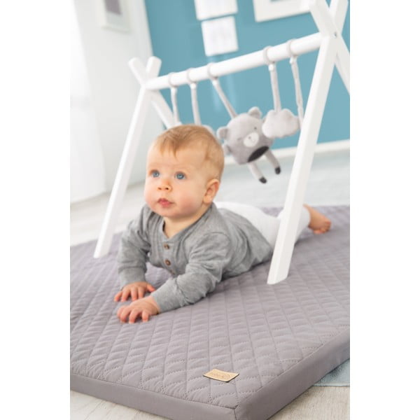 Tmavě šedá dětská hrací podložka 120x120 cm Style – Roba-image-3
