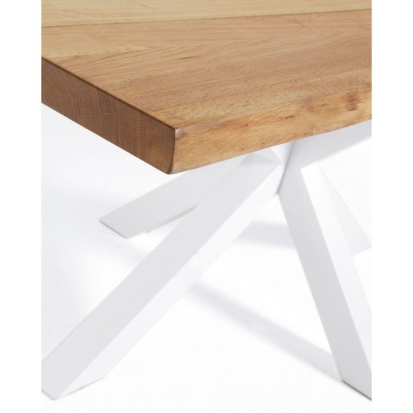 Jídelní stůl s deskou v dubovém dekoru 90x160 cm Argo – Kave Home-image-3