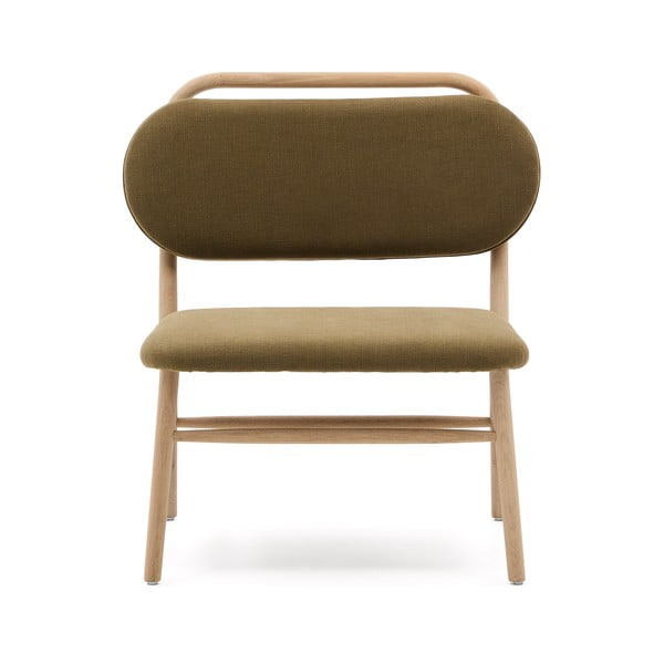 Zelené žinylkové křeslo Helda – Kave Home-image-2