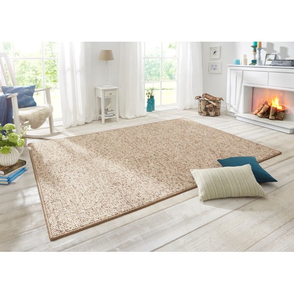 Světle hnědý koberec 140x200 cm Wolly – BT Carpet-image-1