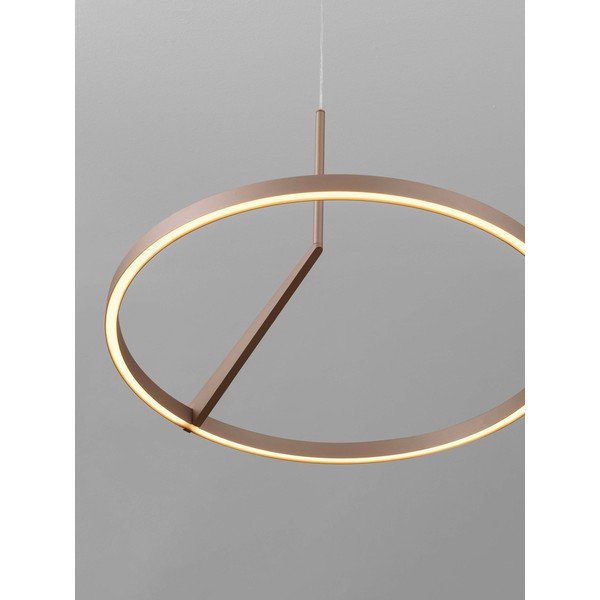 Hliníkové LED stmívatelné závěsné svítidlo v růžovo zlaté barvě ø 60 cm Tilia – Nova Luce-image-2
