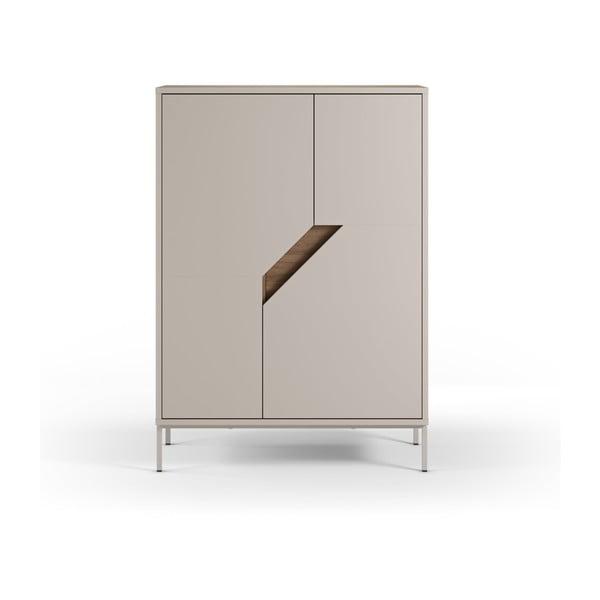 Komoda v dekoru dubu v krémovo-přírodní barvě 85x120x40 cm Lilou – Marckeric