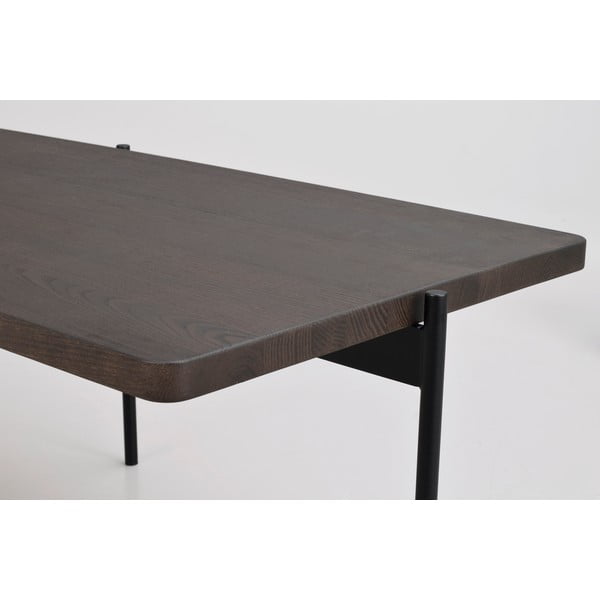 Hnědý konferenční stolek z jasanového dřeva Rowico Shelton, 145 x 60 cm-image-4