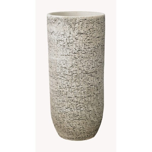 Šedá keramická váza Big pots Portland, výška 50 cm