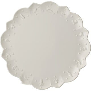Bílý porcelánový talíř s vánočním motivem Villeroy & Boch, ø 33,7 cm