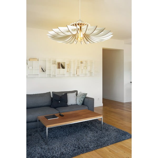 Bílé závěsné svítidlo ø 68 cm – Opviq lights-image-2