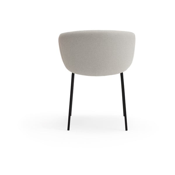 Světle šedé čalouněné jídelní křeslo Add – Teulat-image-4