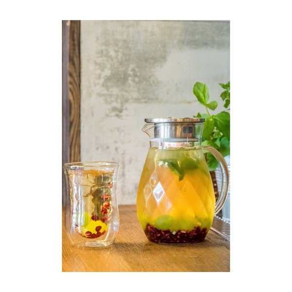 Sada 6 dvojitých sklenic a džbánu Vialli Design Peter-image-3