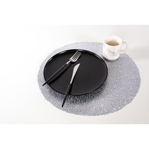 Prostírání ve stříbrné barvě Tiseco Home Studio, ⌀ 38 cm-image-1