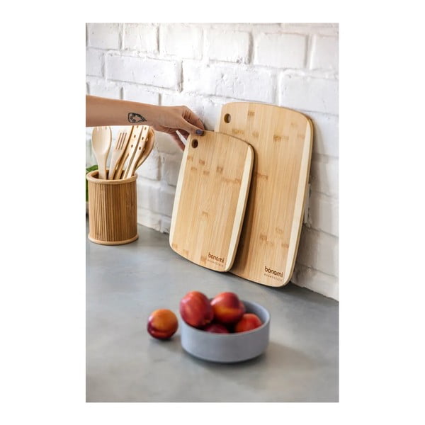 Bambusová prkénka na krájení v sadě 2 ks – Bonami Essentials-image-2