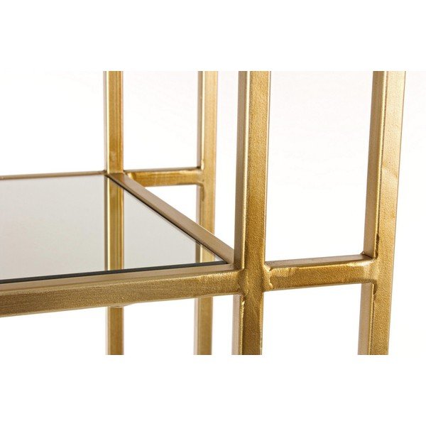 Ocelová knihovna ve zlaté barvě 68x172,5x28 cm Elenor – Bizzotto-image-4